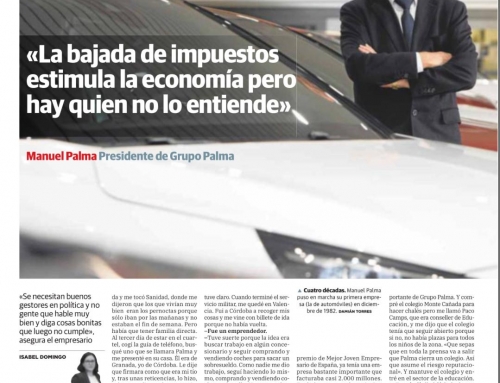 Entrevista a nuestro presidente Manuel Palma en el periódico LAS PROVINCIAS